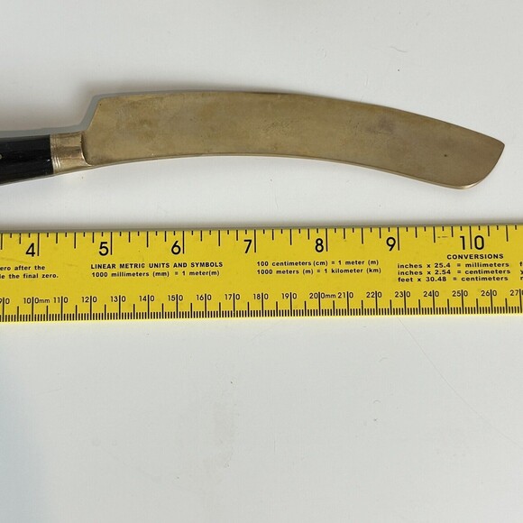 Vintage 9pc Samran Thailand Bronze Wood Serving Set Cake, Spoons, Appetizers 60s - Picture 11 of 12